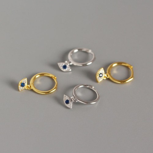 925 Sterling Silver Evil Eye Protection Stud Earrings 925 Sterling Silver Evil Eye Protection Stud Earrings