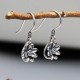 925 Sterling Silver Lotus Flower Enlightenment Earrings 925 Sterling Silver Lotus Flower Enlightenment Earrings