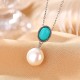 925 Silver Pearl Turquoise Healing Wisdom Jewelry Set 925 Silver Pearl Turquoise Healing Wisdom Jewelry Set