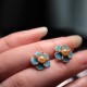 Peach Blossom Pearl Happiness Stud Earrings Peach Blossom Pearl Happiness Stud Earrings