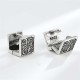 Grass Pattern Square Stud Earrings Grass Pattern Square Stud Earrings