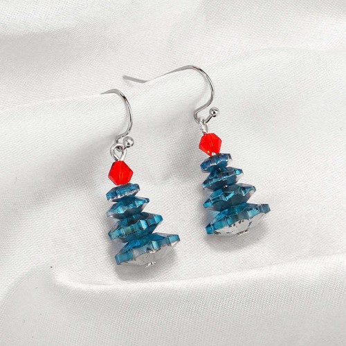 Various Crystals Christmas Tree Amethyst Healing Earrings Various Crystals Christmas Tree Amethyst Healing Earrings