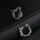 925 Sterling Silver Dragon Hoop Protection Earrings 925 Sterling Silver Dragon Hoop Protection Earrings
