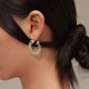 Round Jade White Jade Prosperity Earrings Round Jade White Jade Prosperity Earrings