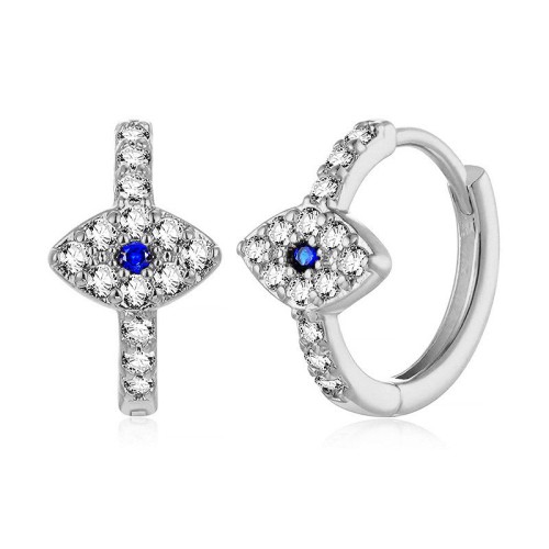925 Sterling Silver Evil Eye Blessing Stud Earrings 925 Sterling Silver Evil Eye Blessing Stud Earrings