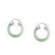 Round Jade White Jade Prosperity Earrings Round Jade White Jade Prosperity Earrings