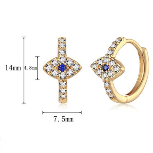 925 Sterling Silver Evil Eye Blessing Stud Earrings 925 Sterling Silver Evil Eye Blessing Stud Earrings