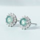 925 Sterling Silver Jade Luck Abundance Stud Earrings 925 Sterling Silver Jade Luck Abundance Stud Earrings