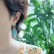 Tibetan Vintage Turquoise Waterdrop Strength Earrings