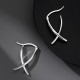 Geometric Cross Luck Hoop Earrings Geometric Cross Luck Hoop Earrings