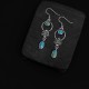 925 Sterling Silver Vintage Turquoise Waterdrop Earrings 925 Sterling Silver Vintage Turquoise Waterdrop Earrings