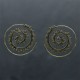 Tibetan Lotus Spiral Copper Blessing Earrings