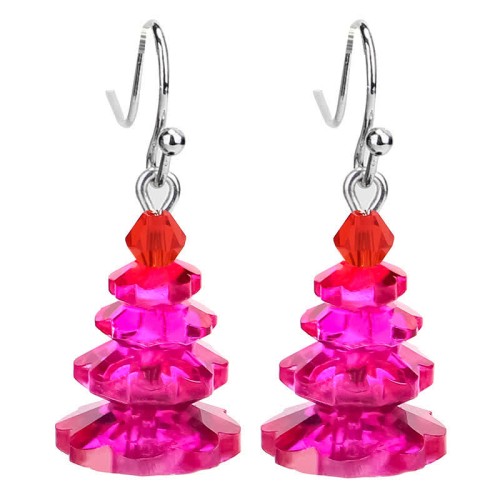 Various Crystals Christmas Tree Amethyst Healing Earrings Various Crystals Christmas Tree Amethyst Healing Earrings