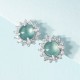 925 Sterling Silver Jade Luck Abundance Stud Earrings 925 Sterling Silver Jade Luck Abundance Stud Earrings