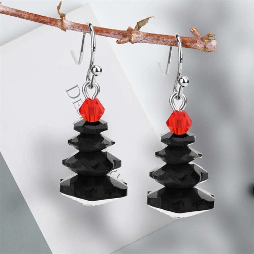 Various Crystals Christmas Tree Amethyst Healing Earrings Various Crystals Christmas Tree Amethyst Healing Earrings