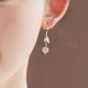 999 Sterling Silver Hetian Jade Bamboo Leaf Luck Earrings 999 Sterling Silver Hetian Jade Bamboo Leaf Luck Earrings