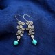 925 Silver Turquoise Lazurite Serenity Protection Earrings 925 Silver Turquoise Lazurite Serenity Protection Earrings