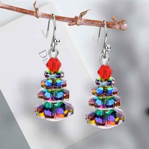 Various Crystals Christmas Tree Amethyst Healing Earrings Various Crystals Christmas Tree Amethyst Healing Earrings