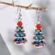 Various Crystals Christmas Tree Amethyst Healing Earrings Various Crystals Christmas Tree Amethyst Healing Earrings