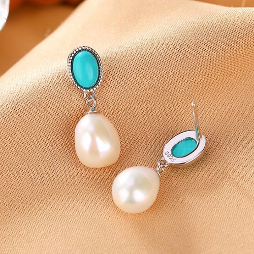 925 Silver Pearl Turquoise Healing Wisdom Jewelry Set 925 Silver Pearl Turquoise Healing Wisdom Jewelry Set