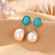 925 Silver Pearl Turquoise Healing Wisdom Jewelry Set 925 Silver Pearl Turquoise Healing Wisdom Jewelry Set