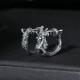925 Sterling Silver Dragon Hoop Protection Earrings 925 Sterling Silver Dragon Hoop Protection Earrings