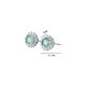 925 Sterling Silver Jade Luck Abundance Stud Earrings 925 Sterling Silver Jade Luck Abundance Stud Earrings