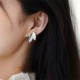 Leaf Design Luck Stud Earrings Leaf Design Luck Stud Earrings