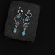 925 Sterling Silver Vintage Turquoise Waterdrop Earrings 925 Sterling Silver Vintage Turquoise Waterdrop Earrings