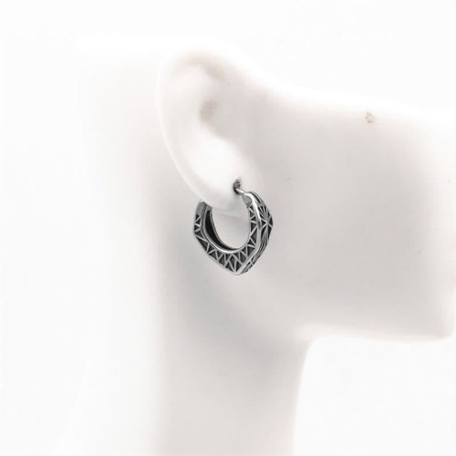 Viking Titanium Steel Hoop Balance Earrings Viking Titanium Steel Hoop Balance Earrings