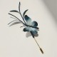 Velvet Mulberry Silk Butterfly Brooch Hairpin