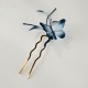 Velvet Mulberry Silk Butterfly Brooch Hairpin