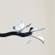 Velvet Mulberry Silk Butterfly Brooch Hairpin