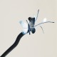 Velvet Mulberry Silk Butterfly Brooch Hairpin