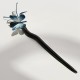 Velvet Mulberry Silk Butterfly Brooch Hairpin