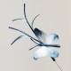 Velvet Mulberry Silk Butterfly Brooch Hairpin