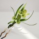 Velvet Mulberry Silk Green Leaf Brooch Hairpin Velvet Mulberry Silk Green Leaf Brooch Hairpin