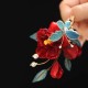 Chinese Red Camellia Butterfly Hairpin Chinese Red Camellia Butterfly Hairpin