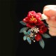Chinese Red Camellia Butterfly Hairpin Chinese Red Camellia Butterfly Hairpin