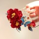 Chinese Red Camellia Butterfly Hairpin Chinese Red Camellia Butterfly Hairpin