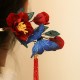 Red Flower Blue Butterfly Hairpin Red Flower Blue Butterfly Hairpin
