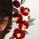 Red Flower Blue Butterfly Hairpin Red Flower Blue Butterfly Hairpin