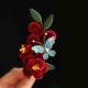 Red Flower Blue Butterfly Hairpin Red Flower Blue Butterfly Hairpin