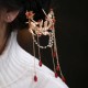 Koi Fish Flower Tassel Red Agate Hairpin Koi Fish Flower Tassel Red Agate Hairpin