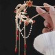 Koi Fish Flower Tassel Red Agate Hairpin Koi Fish Flower Tassel Red Agate Hairpin