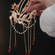 Koi Fish Flower Tassel Red Agate Hairpin Koi Fish Flower Tassel Red Agate Hairpin