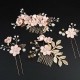 4Pcs Wedding Golden Leaf Pearl Hairpin Set 4Pcs Wedding Golden Leaf Pearl Hairpin Set