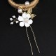 4Pcs Wedding Golden Leaf Pearl Hairpin Set 4Pcs Wedding Golden Leaf Pearl Hairpin Set