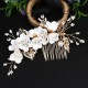 4Pcs Wedding Golden Leaf Pearl Hairpin Set 4Pcs Wedding Golden Leaf Pearl Hairpin Set