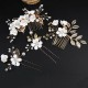 4Pcs Wedding Golden Leaf Pearl Hairpin Set 4Pcs Wedding Golden Leaf Pearl Hairpin Set